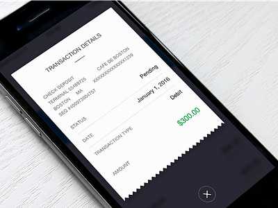 Transaction Details account bank finance fintech iphone purchase receipt summary transaction ui ux