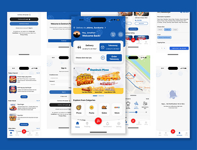 Redesign Domino's Pizza App dominos pizza figma redesign redesign app redesign mobile app redesignn dominos pizza app ui uidesign uidesigner uiux uiuxdesign uiuxdesigner ux uxdesign uxdesigner