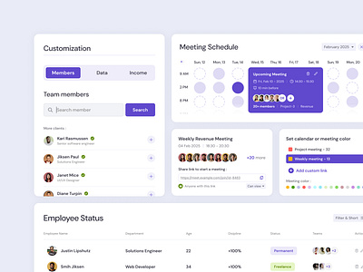 Meeting UI Component Kit Design branding cart design component design components crm dashboard dashboard design design interface kit landing page list meeting kit saas tools ui ui coponent ui kit user interface web design