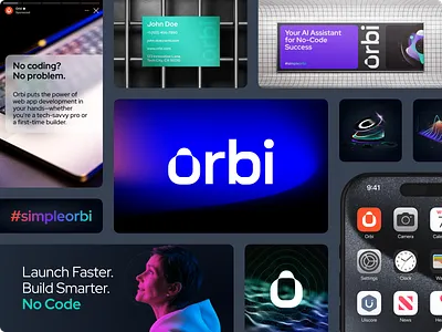 Orbi – Branding a No-Code Revolution brand identity branding development logo no code saas visual brand