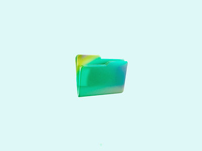 Primer Supply * / Element. 3d ai asset brand branding candy design disk drive file folder generative geometric graphic green icon identity logo symbol web3