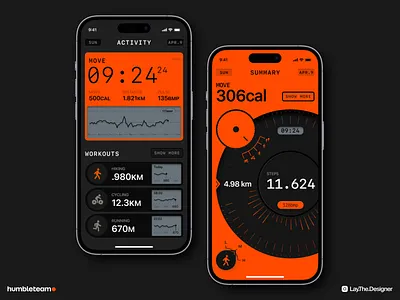 FitFlow - Fitness Mobile App Concept activity black boxing concept creative cycling dark gray fitness graphic design gym hiking inspiration interaction interface mobile app move product sport ui ux