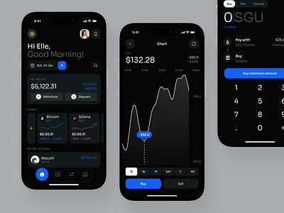 Crypto Wallet Mobile App app app interfaces best app design crypto wallet app design mobile mobile app design mobile app ui mobile ui mobile ui design mobile ux modern app ui ui design ui ux design