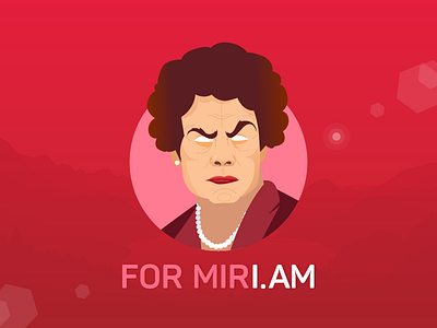 MIR.I.AM avatar iamformiriam miriam miriamdefensorsantiago portrait president vector