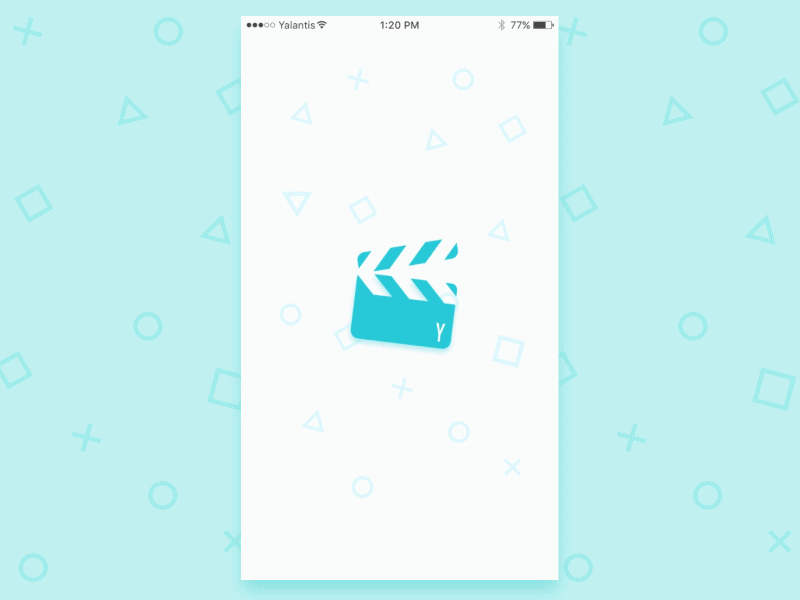 Video App Onboarding animation editor flat design gif interaction ios app movie onboarding principle video walkthrough