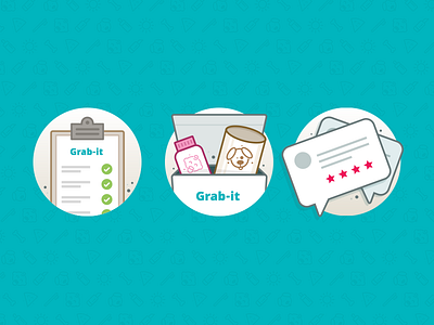 Illustration Set check list icons illustration onboarding rating