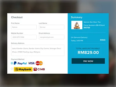 Bemalas Express Checkout checkout express checkout modal window payment user interface