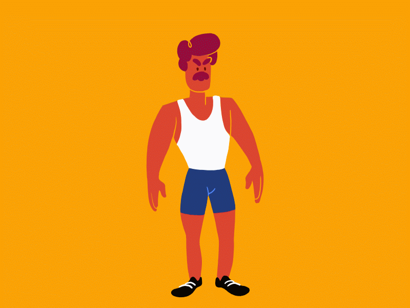 Muscle Power 2d animation character animation motion graphics muscle photoshop