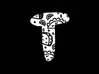 T is for vegan Tacos 36days t 36daysoftype food illustration taco veg vegan