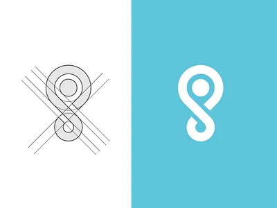 Spot logomark concept identity location logo monogram spot