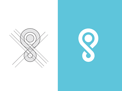 Spot logomark concept identity location logo monogram spot