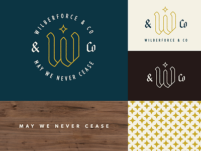 Wilberforce & Co Branding branding logo star w
