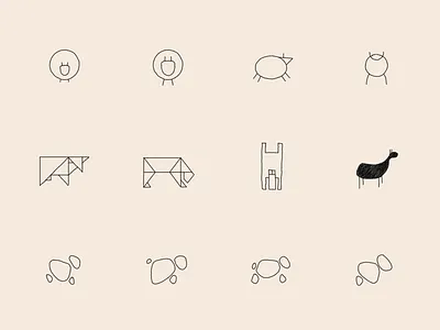 Animals for science animal astrology origami pebbles petroforms pictographs puzzle stones symbols