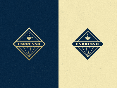 Espresso Badge badge espresso geometric gradient illustration logo stamp symbol vector