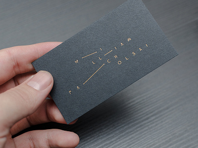 William Pacholski Business Card brand identity branding constellation expressive typography foil stamp logo minimal print psychic space stars wordmark