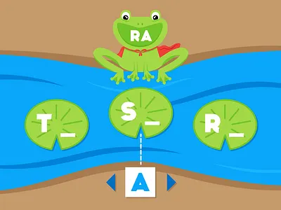 Froggy Phonics frog game design illustration phonics
