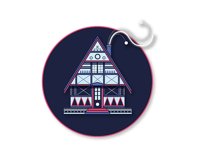 La maison HUITI app building color game home house illustration night
