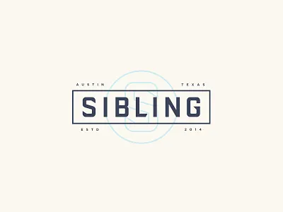 Sibling agency austin badge brand branding crest illustration logo logotype monogram stamp typography