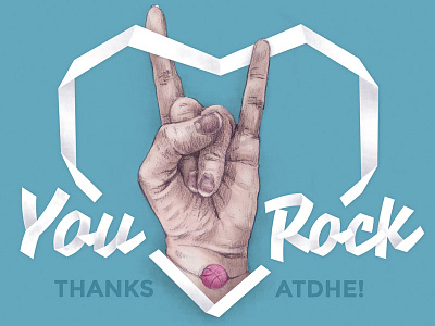 You Rock ! drawing illlustration typography