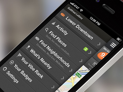 Menu interaction design ios ui ux