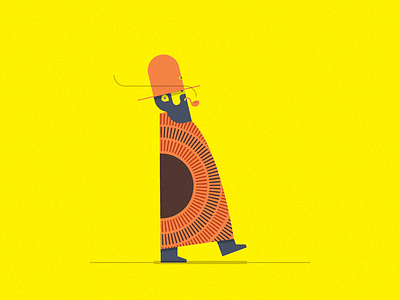 Pendl-Strut character shaman walking