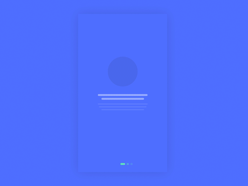 Swipe Interaction animation gif motion onboarding principle prototype