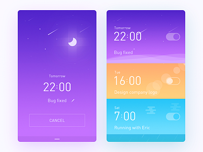 Reminder Alarm alarm app daily ui illustration notification reminder task ui ux