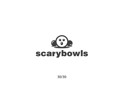 Scarybowls bowling cartoon creative futureform logo logodesign minimal scary scarybowls simple