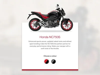 Daily UI 033 - Customise Product 033 customise product daily ui motorbike motorcycle