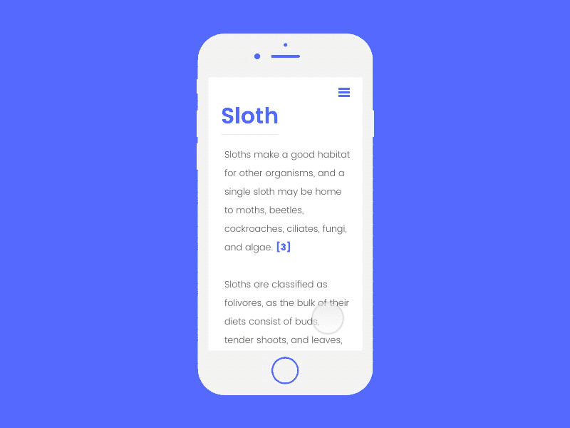 In-text Citations mobile principle responsive sketch ui ux