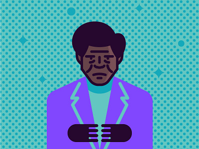 Unbreakable film flat movie portrait samuel l. jackson unbreakable vector