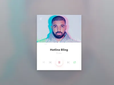 Daily UI #009 dailyui musicplayer ui
