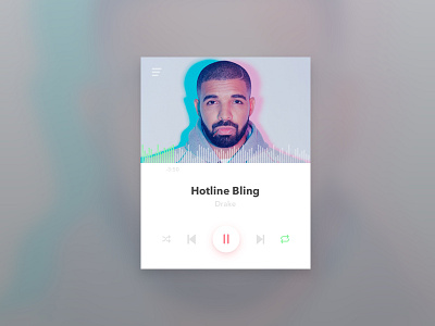 Daily UI #009 dailyui musicplayer ui