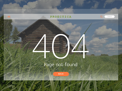 Daily UI Challenge 008 - 404 Page 404page dailyui dailyui008 interface proectica ui uidesign userinterface ux uxdesign web webdesign