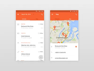 scheduling design material