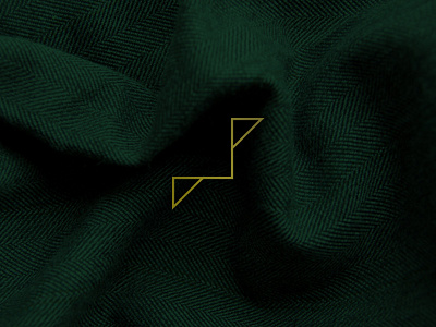 F for Fold edwin carl capalla f fabric fold green logo minimal simple