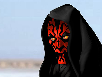 Maul character design illustration