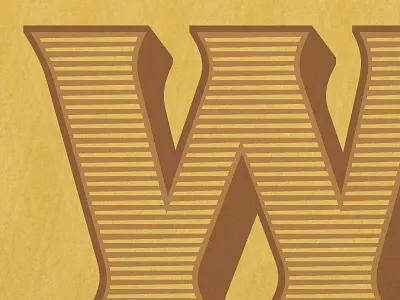 W chromatic chromatic type font lettering type design