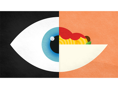 Eat With Your Eyes eye eyeball food italian leaf meat sauce spaghetti symmetry texture