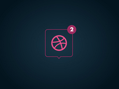 2 Dribbble Invites alert dribbble icon invites