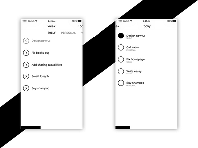 Micromanagement To-Do App app checklist ios iphone to do to do ui