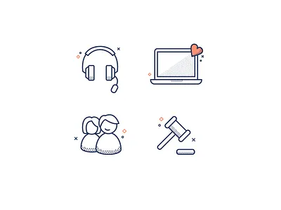 Icon set fireart fireart studio icons outline screentone