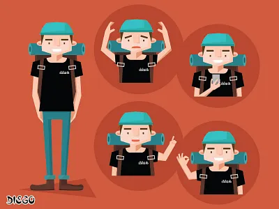 @debesir character... character concept design vertor