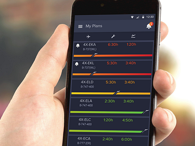 airplane maintenance app app ui