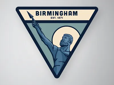Vulcan variation alabama birmingham iron magic city patch steel vulcan