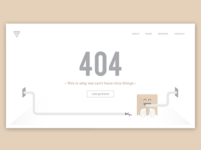 404 Page 404 page debut first shot flat illustrator monster ui