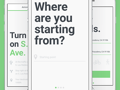 Simple Directions App app concept directions ui
