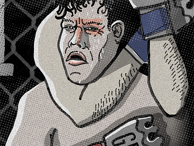 Stranglehold fight halftone mma texture