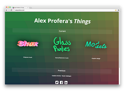 alexprofera.com branding css design html identity web web design