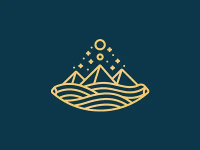 Sands of time branding egypt icon illustration line logo pyramid sand single weighted vector